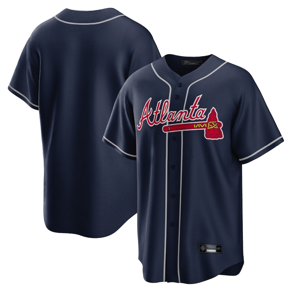 A.Braves ## Braves Blank Player Navy Home Game Gdoa Stitched Jerseys