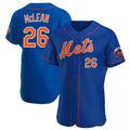NY.Mets #26 Nolan McLean Player Royal Limited Elite Home Gdoa Stitched Jerseys