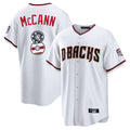 A.Diamondbacks #8 James McCann Player White USA 250 Fourth of July Home Game Gdoa250Ys Stitched Jerseys