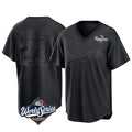 LA.Dodgers #23 Kyle Tucker Player Black World Series Pitch Fashion T-shirt Gdoa Stitched Jerseys