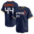 H.Astros #44 Yordan Alvarez Player Navy City Connect Limited Home Gdoa Stitched Jerseys