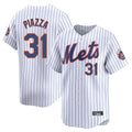 NY.Mets #31 Mike Piazza Player White Home Replica Stitched Jerseys