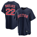 B.Red Sox #22 Garrett Whitlock Player Navy Home Game Gdoa Stitched Jerseys