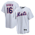 NY.Mets #16 Dwight Gooden Player White Home Replica Stitched Jerseys