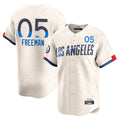 LA.Dodgers #5 Freddie Freeman Player Cream City Connect Limited Home Gdoa Stitched Jerseys
