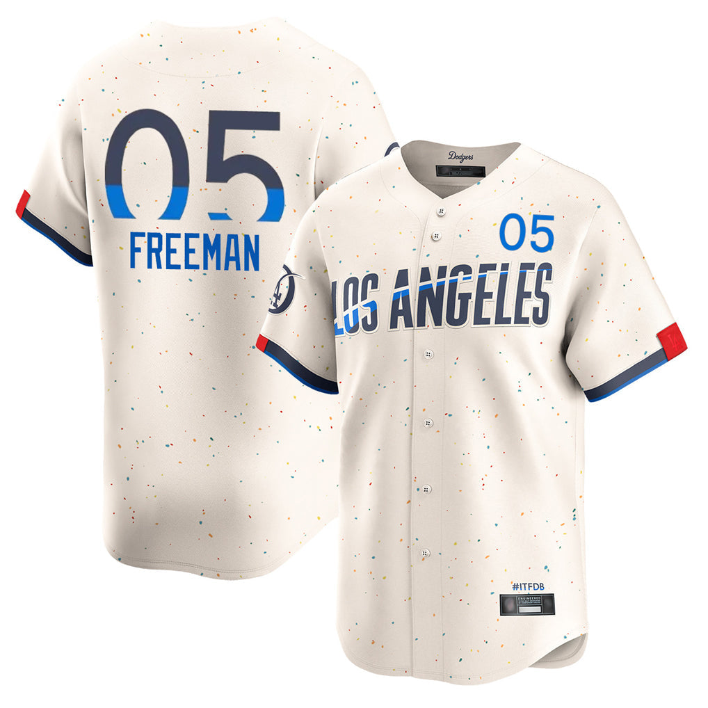 LA.Dodgers #5 Freddie Freeman Player Cream City Connect Limited Home Gdoa Stitched Jerseys