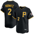 P.Pirates #2 Spencer Horwitz Player Black Alternate Limited Game Stitched Jerseys