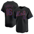 NY.Mets #16 Dwight Gooden Player Black Alternate Home Limited Gdoa Stitched Jerseys
