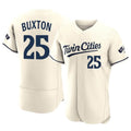M.Twins #25 Byron Buxton Player Cream Home Limited Elite Gdoa Stitched Jerseys