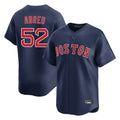 B.Red Sox #52 Wilyer Abreu Player Navy Limited Home Game Gdoa Stitched Jerseys
