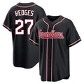 C.Guardians #27 Austin Hedges Player Black Fashion Out Home Game Gdoa Stitched Jerseys