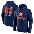 H.Astros #27 Jose Altuve Player Navy Pullover Hoodie Gdoa Stitched Jerseys