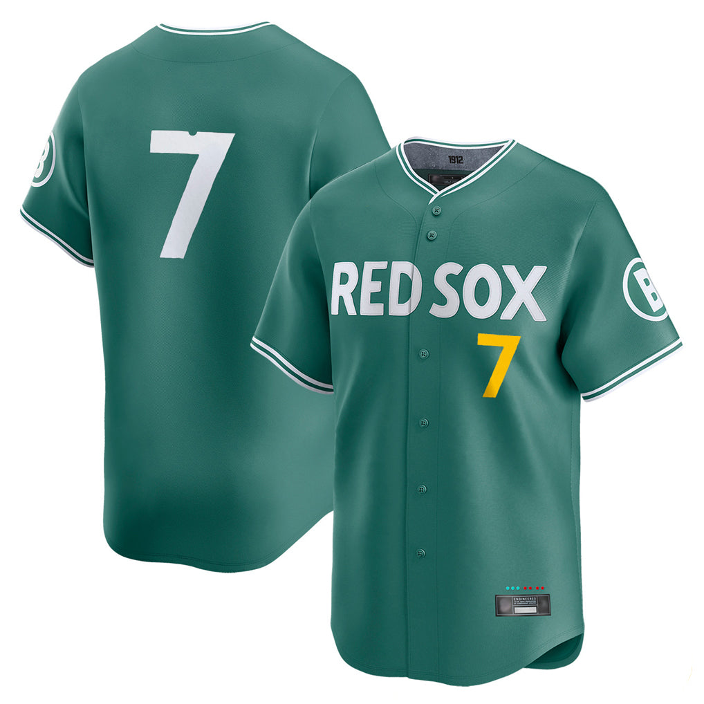 B.Red Sox #7 Masataka Yoshida Player Green City Connect Limited Home Game Gdoa Stitched Jerseys