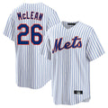 NY.Mets #26 Nolan McLean Player White Home Game Stitched Jerseys