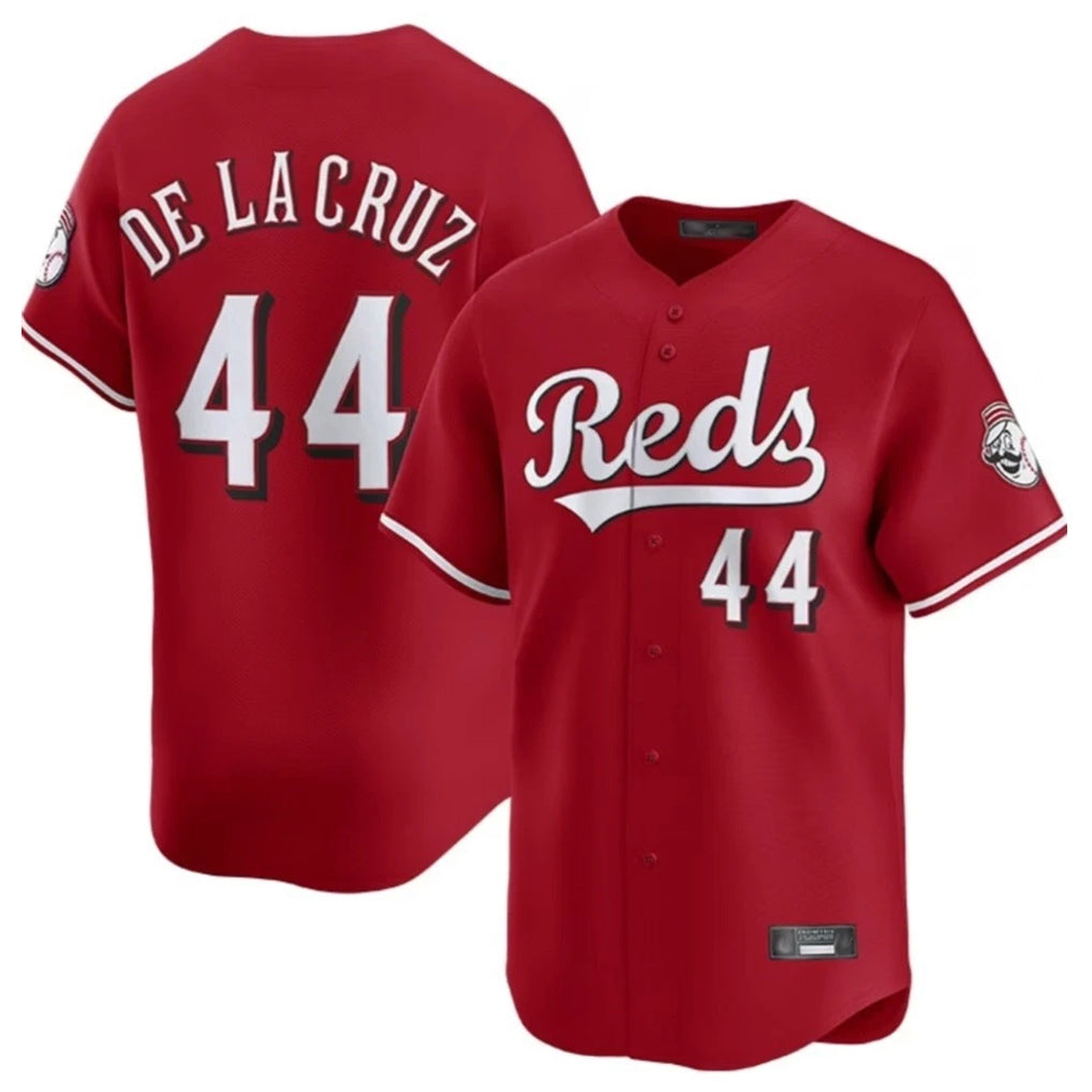 C.Reds #44 Elly De La Cruz Player Red Home Limited Gdoa Stitched Jerseys