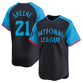 C.Reds #21 Hunter Greene Player Navy Limited National League All-Star Game Gdoa Stitched Jerseys