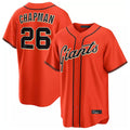 SF.Giants #26 Matt Chapman Player Orange Home Game Stitched Jerseys