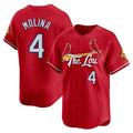 St. Louis Cardinals #4 Yadier Molina Player Red City Connect Limited Stitched Jerseys