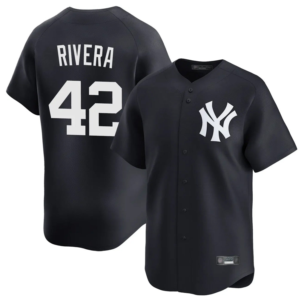 NY.Yankees #42 Mariano Rivera Player Navy Alternate Limited Home Stitched Jerseys