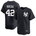 NY.Yankees #42 Mariano Rivera Player Navy Alternate Limited Home Gdoa Stitched Jerseys