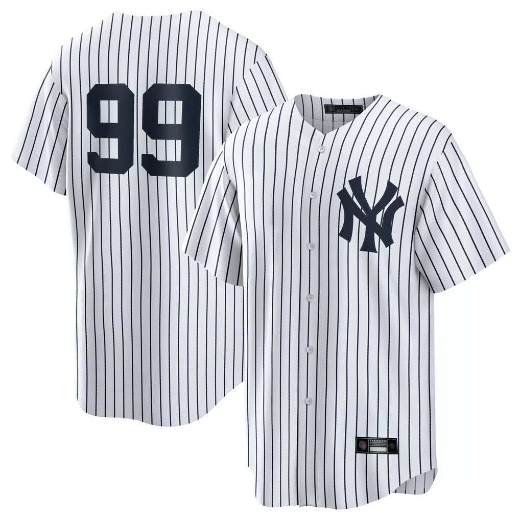 NY.Yankees #99 Aaron Judge Player White Game Home Stitched Jerseys