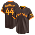 S.Diego Padres #44 Joe Musgrove Player Brown Home Cooperstown Collection Replica Game Stitched Jerseys