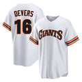 SF.Giants #16 Rafael Devers Player White Home Game Gdoa Stitched Jerseys