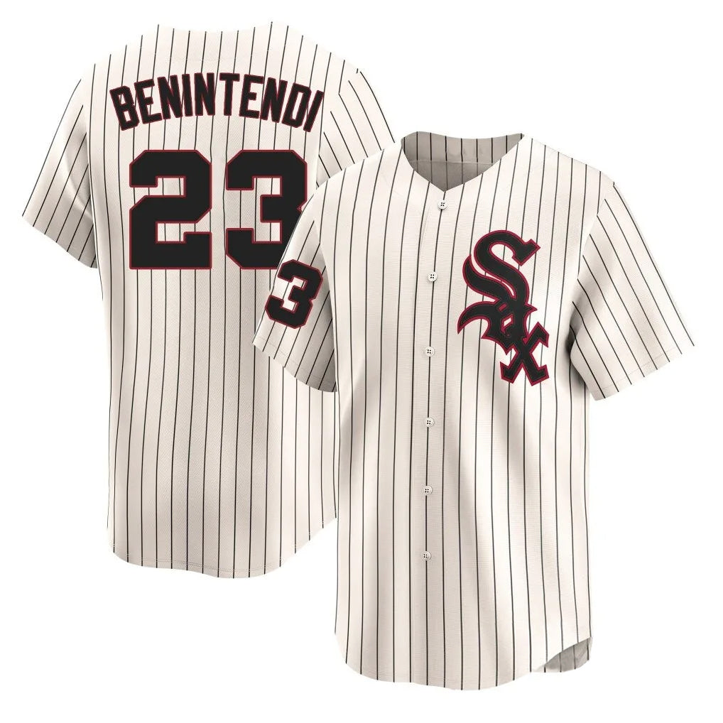 C.White Sox #23 Andrew Benintendi Player Cream Cooperstown Collection Limited Home Gdoa Stitched Jerseys
