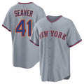 NY.Mets #41 Tom Seaver Player Gray Road Home Game Gdoa Stitched Jerseys