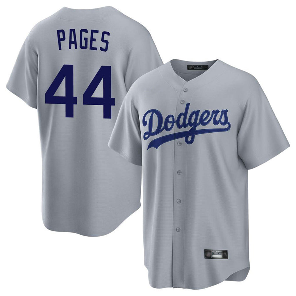 LA.Dodgers #44 Andy Pages Player Gray Game Gdoa Stitched Jerseys
