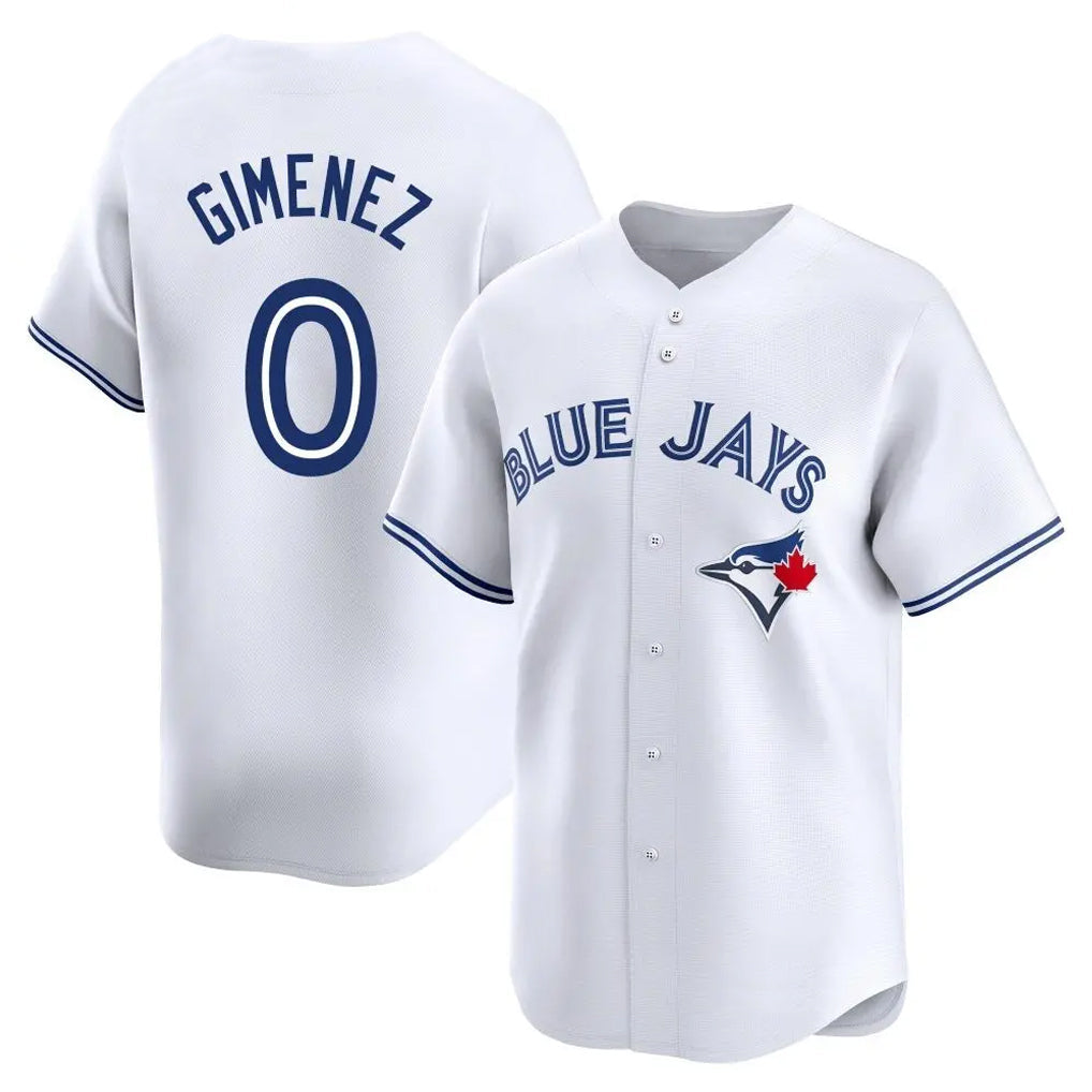 T.Blue Jays #0 Andres Gimenez Player White Home Limited Stitched Jerseys