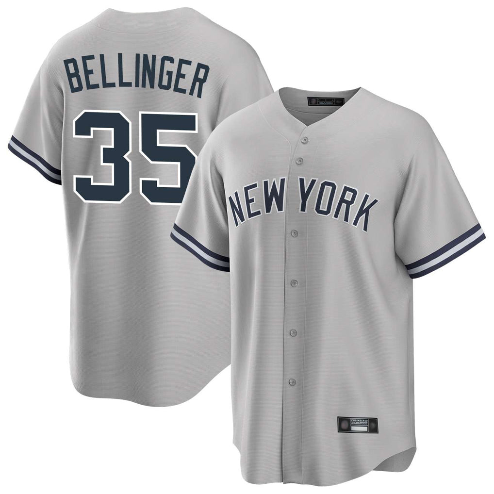 NY.Yankees #35 Cody Bellinger Player Gray Road Game Stitched Jerseys