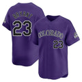 C.Rockies #23 Kris Bryant Player Purple Limited Home Gdoa Stitched Jerseys