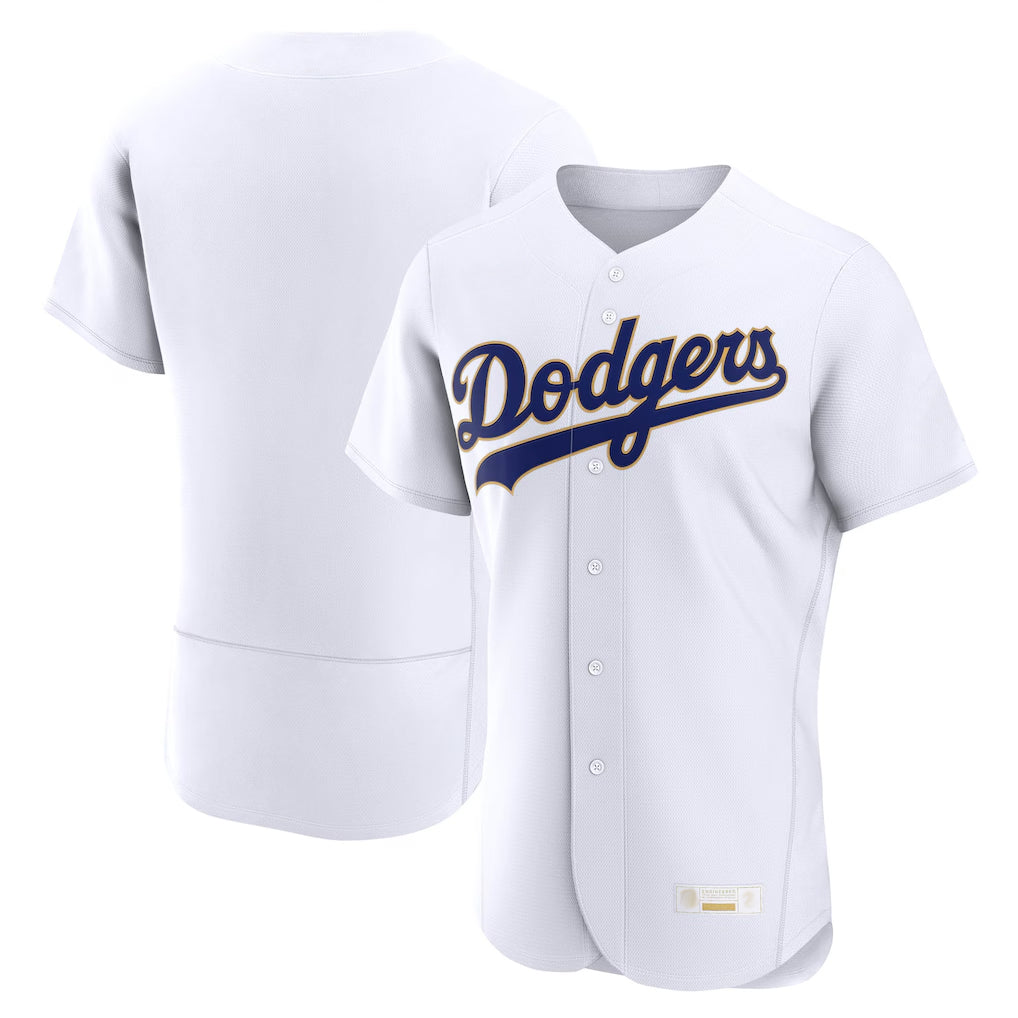 LA.Dodgers ## Dodgers Blank Player Gold White 2026 Collection Stadium Limited Elite Gdoa Stitched Jerseys