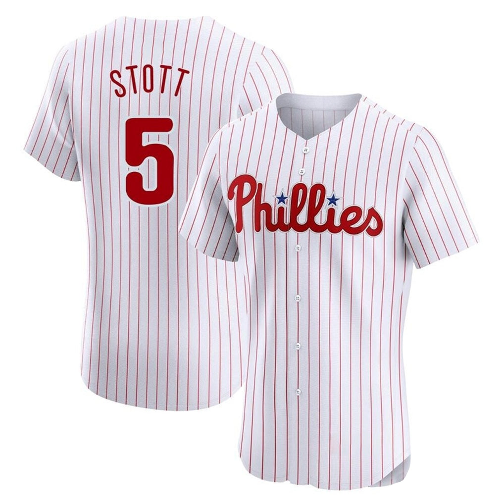 P.Phillies #5 Bryson Stott Player White Home Limited Elite Stitched Jerseys