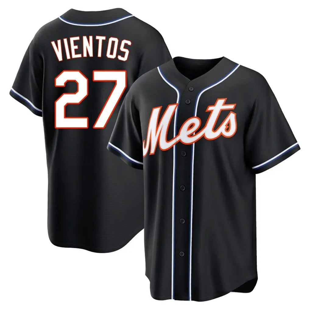 NY.Mets #27 Mark Vientos Player Black Fashion Out Game Stitched Jerseys