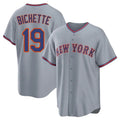 NY.Mets #19 Bo Bichette Player Gray Road Home Game Stitched Jerseys