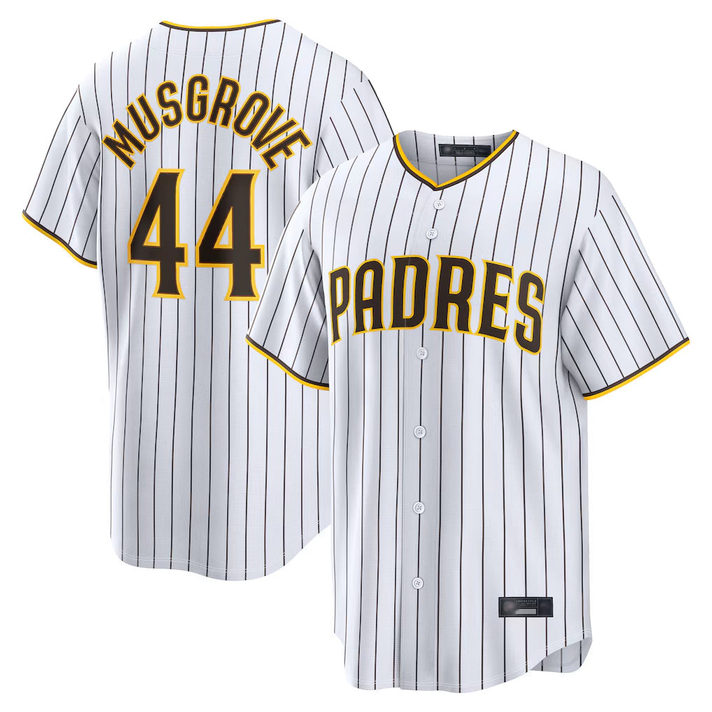 S.Diego Padres #44 Joe Musgrove Player White Home Limited Stitched Jerseys