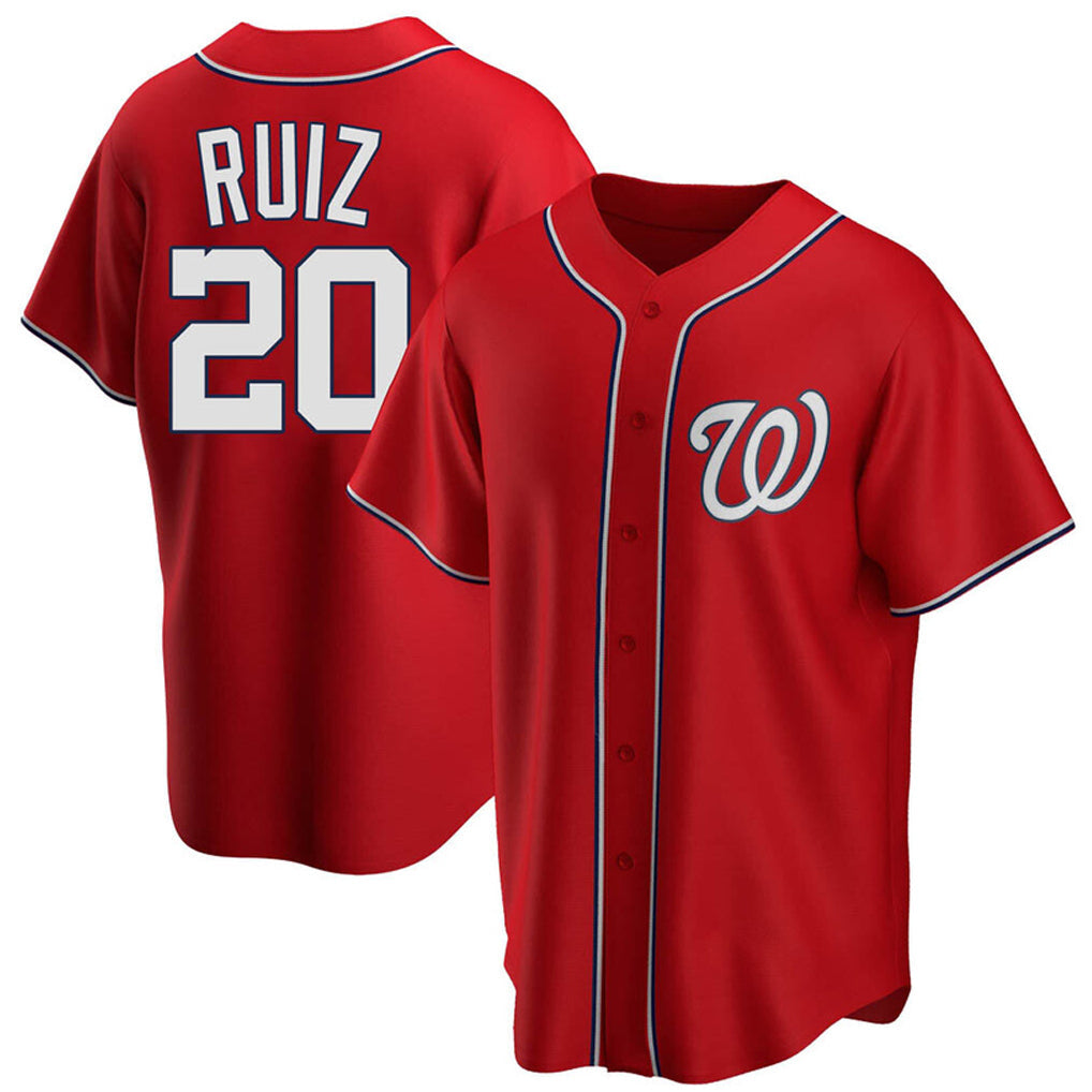 W.Nationals #20 Keibert Ruiz Player Red Home Alternate Replica Jerseys