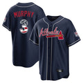 A.Braves #3 Dale Murphy Player Navy USA 250 Fourth Of July Limited Home Game Gdoa250Ys Stitched Jerseys