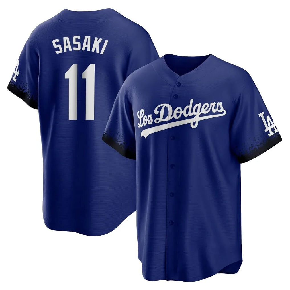LA.Dodgers #11 Roki Sasaki Player Royal City Connect Home Game Gdoa Stitched Jerseys