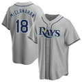 T.Bay Rays #18 Shane McClanahan Player Gray Home Game Stitched Jerseys