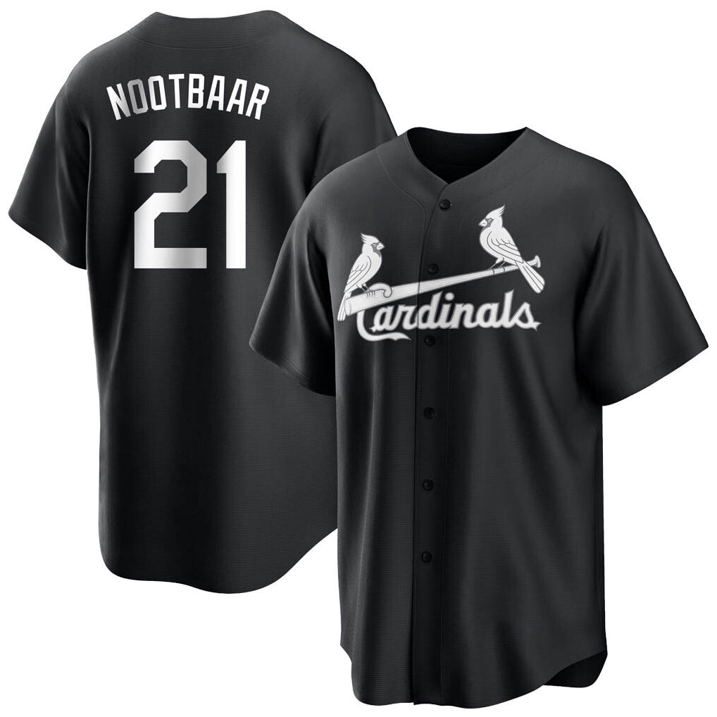 St. Louis Cardinals #21 Lars Nootbaar Player Black City Connect Home Limited Stitched Jerseys