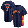 H.Astros #7 Craig Biggio Player Navy Home Game Gdoa Stitched Jerseys