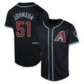 A.Diamondbacks #51 Randy Johnson Player Black Limited Alternate Stitched Jerseys