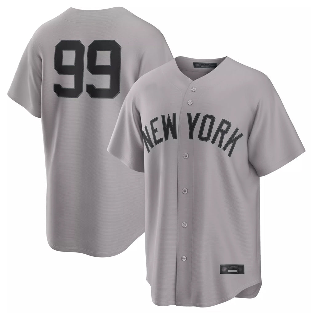 NY.Yankees #99 Aaron Judge Player Gray Game Home Stitched Jerseys