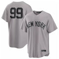 NY.Yankees #99 Aaron Judge Player Gray Game Home Gdoa Stitched Jerseys