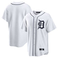 D.Tigers ## Tigers Blank Player White Home Game Gdoa Stitched Jerseys