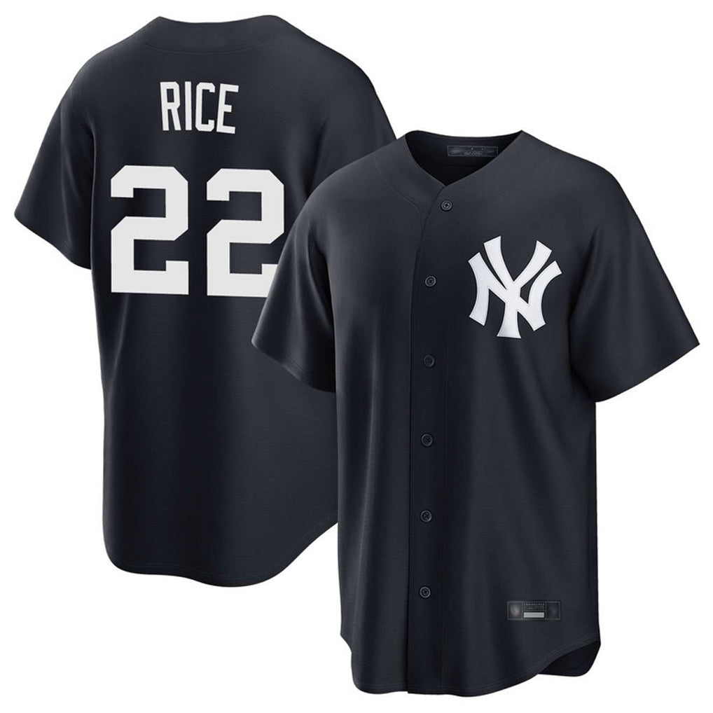 NY.Yankees #22 Ben Rice Player Navy Game Home Stitched Jerseys