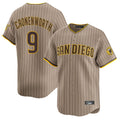 S.Diego Padres #9 Jake Cronenworth Player Khaki Home Limited Gdoa Stitched Jerseys